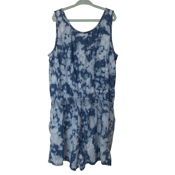 Gap Girls Tie Dye Denim Romper - Picture 3 of 3